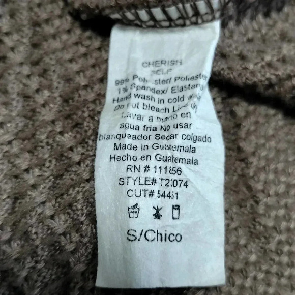 Hudson Gray Size Small Oversized Taupe Top Cardigan V Neck Button - Picture 7 of 7